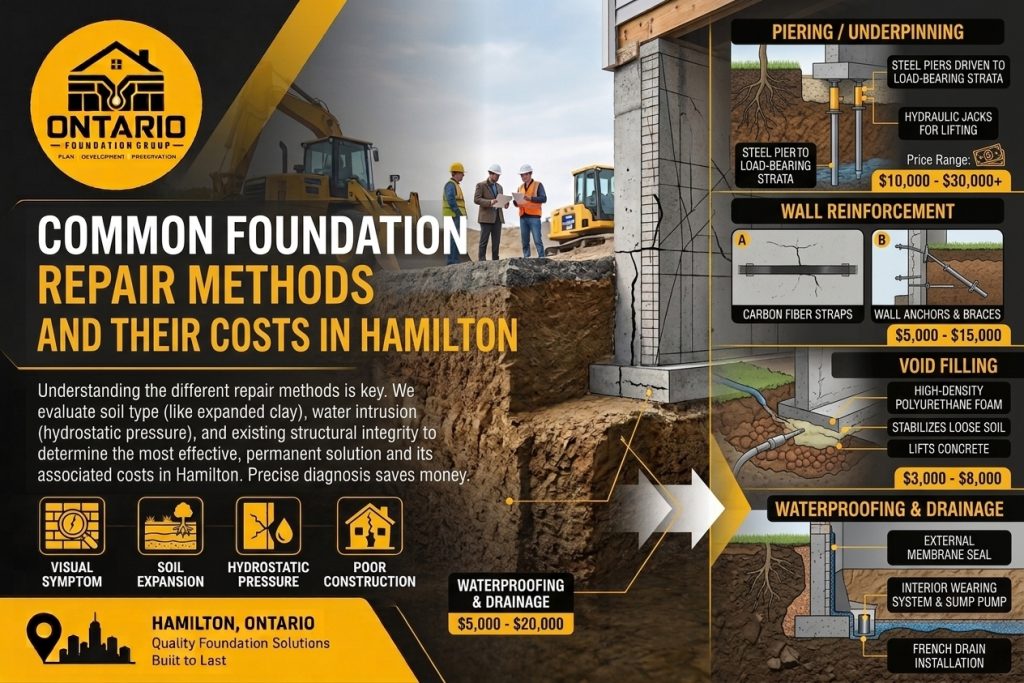 Common Foundation Repair Methods and Their Costs in Hamilton
