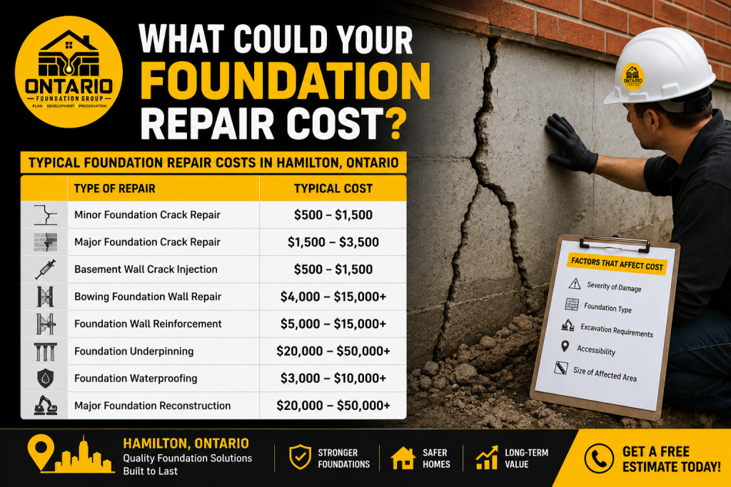 How Much Does Foundation Repair Cost in Hamilton